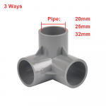 Sisediameeter 20 25 32mm PVC Toru &Uuml;hendusmuhv Sirge P&otilde;lv Tee Vee Toru Adapter Kodu Isetegemine Toru 3 4 5 6 Viisi I.D 32mm