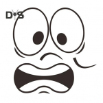 Hirmunud Ilme WC Kleebis Veekindel Eemaldatav Isekleepuv PVC Elutuba Vannituba Seinakunst Koomiks Ilme WC-poti Kaane Dekoratsioon A