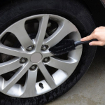 Car Tire Cleaning Brush Wash Rim Easy Carrying to Use Supplies Vehicle