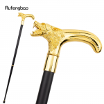 Kuldne Hundipea Hammustamas K&otilde;nnikeppi Moodne Dekoratiivne K&otilde;nnikepp H&auml;rrasmehelik Elegantne Cosplay Keppinupp Karikas 92cm