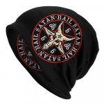 Pentagram Saatanlik Baphomet Saatan Kurat Deemon Kitse Gooti Okultne Maagia M&uuml;ts Tr&uuml;kiga Punk Hip hop Rock S&uuml;gis Talv Beanie Unisex Meestele Naistele x1