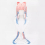 Professionaalne Genshin Impact Cosplay Kokomi Cosplay parukas 120cm roosa segasinine kuumakindel s&uuml;nteetiline juuksem&auml;ng Anime Cosplay parukad + parukakork One Size