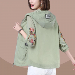 Naiste joped Uus &otilde;huke mantel veekindel p&auml;ikesekaitse riided tuulejope Naiste kapuutsiga vabaaja jope &uuml;ler&otilde;ivad 2XL