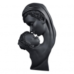 Ema Laps Suudlus Kuju Vaik Abstraktne Kunst Skulptuur Kodu Dekor Lauaarvuti Perekonna Armastus Figuur Kingitus Emale Pojalt T&uuml;tarelt must