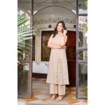 Naiste T-s&auml;rk Tuunika Puuvillane Slub Kurta P&uuml;kstekomplekt Peoasjad Disainer Kurti Disainer VSO-1765 c M-38 black