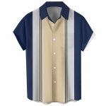 Hawaii s&auml;rk meestele, meeste vintage n&ouml;&ouml;pidega keeglis&auml;rgid l&uuml;hikeste varrukatega suvine rannas&auml;rk L beež