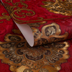 Euroopa stiilis luksuslik damask-tapeedi rull 3D reljeefne PVC paksenenud seinamaaling Dekoratsioon Tapeedid elutuppa magamistuppa 0. 53x2m