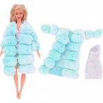 4 tk/komplekt Karusnahast vest + Kleit/Vabaaja r&otilde;ivad 30 cm 11,8-tollise nuku riiete aksessuaarid Pl&uuml;&uuml;sjakk Kuulsus, Lapse kingitus