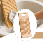 Bamboo Clothes Washing Board for Easy Storage And Portability in Laundry 40x15cm