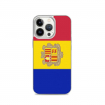 Coque iPhone &ndash; Andorre &ndash; Drapeau &ndash; Souple &ndash; Mitmev&auml;rviline &ndash; &Uuml;hilduv iPhone 13 Pro