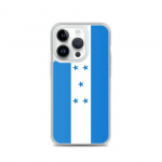 Coque iPhone &ndash; mitmev&auml;rviline &ndash; Drapeau Honduras &ndash; Souple &ndash; TPU &ndash; &uuml;hilduv iPhone 14 Pro