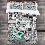 3D Prindi MANGA Anime My Hero Academia Voodipesukomplekt Poistele T&uuml;drukutele &Uuml;heinimese Suurus Kaksik Suurus Queen Suurus T&auml;issuurus Tekikott Padjap&uuml;&uuml;r Voodi T&auml;iskasvanute Magamistuba EU Single 90x200cm