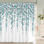 V&auml;ike V&auml;rske Lilleline lehed Lilled Du&scaron;ikardin Vannituba Veekindel Pol&uuml;ester Mitmes suuruses 3D-prindiga Kardinad Vannitoa Du&scaron;i jaoks W90xH180cm