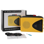Kaasaskantav kassetim&auml;ngija - Salvestab lindile, AM/FM raadio, Stereo, mikrofoniga, k&otilde;lariga ja 3,5 mm pesaga