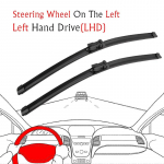 Car Wiper RHD & LHD Front Wiper Blades 32 +28R For Peugeot 5008 2009-2016 Fit push button Windscreen Wipers Auto Accessories Left Steering