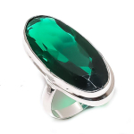 Natural Chrome Diopside Gemstone 925 Sterling Silver Jewelry Ring Size 8 a9o73