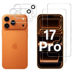 Verre Tremp&eacute; pour iPhone 17 PRO et Protection Cam&eacute;ra [Pack 2] Film Vitre Protection Phonillico&reg;