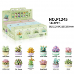 Bonsai lillede ehitusklotsid: Mikroosakestega sukulentse roosi komplekteerimiskomplekt laua kaunistamiseks ja kingituseks