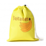 Banana Storage Bag Drawstring Closure Aluminum Lining Easy to Clean Multi-purpose Reusable Fruit Vegetable Protective Bag D
