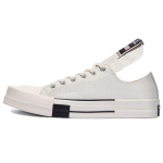 Rick Owens x Converse TURBODRK Chuck 70 Low Lily White Unisex tossud Egret Black 172345C 39.5