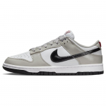 Nike Naiste Dunk Low Light Iron Ore Must Naiste Tossud Hall Valge University-Red DQ7576-001 35.5