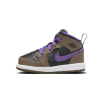 Air Jordan 1 Mid TD Palomino Beebi tossud Pruun Wild-Berry Valge DQ8425-215 18.5