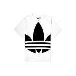 Adidas Originals Big Trefoil Boxy T-s&auml;rk &Uuml;legabariidilise Logotr&uuml;kiga Meeste Topid Valge FM9903 L