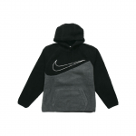 Nike fliisist kapuutsiga pusa suure Swooshiga Meeste pealisr&otilde;ivad Must Hall BV5315-010 XXL