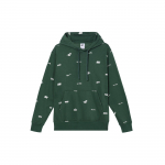 Nike Tr&uuml;kitud Logoga Kapuutsiga Dressipluus Meeste Pealisr&otilde;ivad Roheline FB7435-323 L