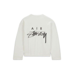 Nike x Stussy pikavarrukaline topp (Aasia suuruse m&auml;&auml;ramine) Sail Unisex T-s&auml;rgid Valge FJ9165-133 L gray