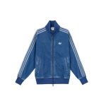 adidas Adicolor Denim Firebird Jooksujakk Keskmine Sinine Denim Meeste Streetwear JC6233 S