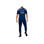 Jordan Air 1 Dri-FIT Paris Saint-Germain Mugavad Nahas&otilde;bralikud Mansetiga Kirjalik Kootud Spordip&uuml;ksid Meeste Alaosad Void-Blue Phantom-Blue HJ1994-492 S