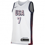 Nike USA Korvpalli Ol&uuml;mpia Seeria SS24 Dri-FIT Kevin Durant Mugav Varrukateta Logoga Korvpallivorm Meeste vorm Valge NN201911313-USA 3XL