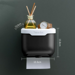 Seinale paigaldatav multifunktsionaalne tualettpaberihoidja Vannitoa paberirulli hoidja Telefonihoidiku riiuli korraldaja Small Size