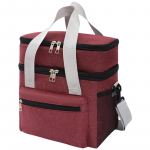 Multifunktsionaalsed kahekihilised jahutuskotid naistele meestele, suure mahutavusega reisipikniku l&otilde;unakarp koos &otilde;larihmaga veinipunane v&auml;rv