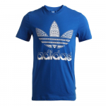 Adidas Originals Logo Kiiresti kuivav Hingav Mugav L&uuml;hikeste Varrukatega T-s&auml;rk Meeste Topid Sinine S19233 XL