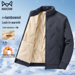 Mao Ren Men's Lamb Wool Lined Cotton Jacket XL