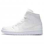 Jordan 1 Mid Triple White Naiste Jordan BQ6472-111 37.5