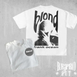R&auml;ppar Frank Retro Graafiline T-s&auml;rk Meeste Hip Hop Ookeani Album Riietus T-s&auml;rgid Y2k Unisex Blond Mood &Uuml;lisuur Puuvillane T-s&auml;rk 4XL