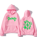 Katseye Merch Gnarly Logo Prinditud Huppar Mehed Naised Vabaaja &Uuml;le suuruse Huppar Hip Hop Streetwear Vintage Fliis Pikkade varrukatega riided S pink