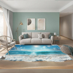 3D merevaigu suur vaip elutuppa laste tuppa liivaranna vaip kodune magamistuba loominguline laste tuba libisemiskindel p&otilde;randamatt Tapete 60*90cm gray
