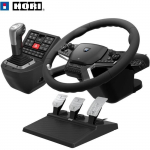 Volant avec bo&icirc;te de vitesses et p&eacute;dales - HORI - PC - Inclus Truck Simulator 2 et American Truck Simulator