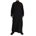 Meester&otilde;ivad Meeste Saudi Araabia pikkade varrukatega r&uuml;&uuml; Ramadani moslemi kleit Keskmise islami r&otilde;ivad M must