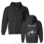 Boeing 787-9 Dreamliner Lennuk Fitness Pullover Kapuutsiga Meeste &Uuml;le suuruse Kapuutsiga Puuvillane Jakk T&otilde;mblukuga Kapuutsiga Dressipluus M black