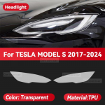 TESLA Model S 2017-2024 Autole Esitulede L&auml;bipaistev TPU Kaitsekile Esitulede Tooni Muutev V&auml;rviline Kleeps Tarvikud Transparent