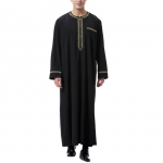 Lahedad ja n&auml;gusad meester&otilde;ivad meeste Saudi Araabia pikkade varrukatega r&uuml;&uuml; Ramadani moslemi kleit Keskmise islami r&otilde;ivad XXXL must