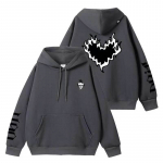 Straykids kapuutsiga dressipluusid Mantel Kpopi staar SKZ DOIT riided XXL hall v&auml;rv