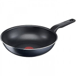 Po&ecirc;le wok - Tefal - C38519 XL Force - 28 cm - Rev&ecirc;tement anti-adh&eacute;sif - Indicateur de temp&eacute;rature