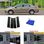 S&uuml;sinikkiust must auto akna ukse sammas BC sammas posti kaane viimistlus sobib Peugeot 301 2014- peegliefektiga arvuti bright black