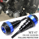 Yamaha MT-07 MT 07 2015 jaoks- MT07 Mootorratta raami liugurid Mootori kaitse Kokkup&otilde;rkepadja kukkumiskaitse T-Grey